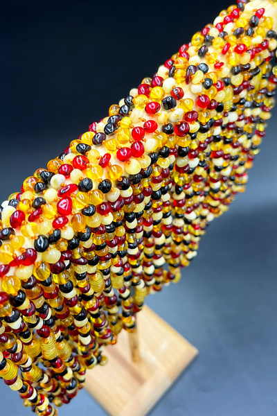 İpek Kehribar Lithuania Certified Genuine Baltic Amber Necklace for Baby Girls, Boys & Children – 4 Colored Silk-347