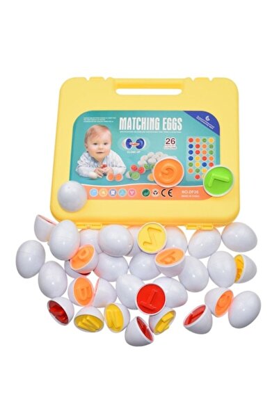 Toyska Matching eggs game Match the eggs with Montessori letters, multicolor