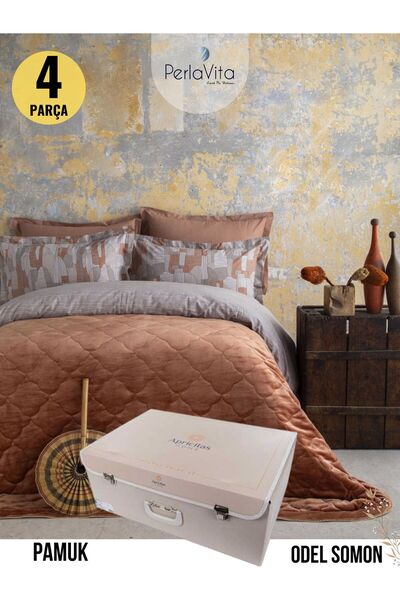 Apricitas HOME Διπλό Δωμάτιο Σομόν My Touch Πλήρες Σετ