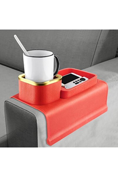 Generic MOVNO Couch Tray - Silicone Sofa Armrest Tray with Cup Holder, Anti-S...