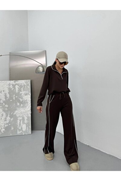GİYSİ DÜNYASI 57 Modal Bluz Pantalon 2 Li̇ Takim=2-Piece Set of Modal Blouse and Pants