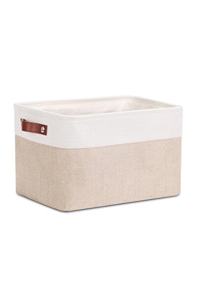 Generic سلة تخزين قماشية مستطيلة قابلة للطي من دوليميلو لتنظيم الملابس والألعاب والمناشف والكتب،