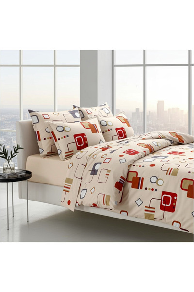 Pucioasa 6-piece elastic bed linen Honey SX109