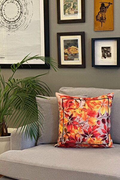 white rabbit home غطاء وسادة على شكل أوراق الخريف من كيوتو