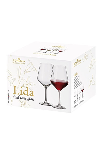 Bohemia Royal Crystal Set of 6 Bohemia crystal glasses Lida 690 ml