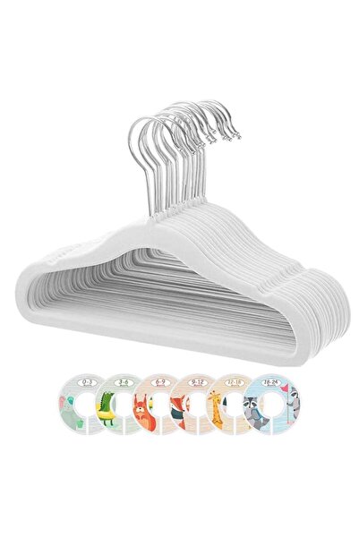 Generic ManGotree Baby Velvet Clothes Hangers, Baby Toddlers Kids Children’s ...