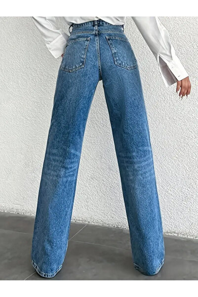 beeke Jeannine női farmernadrág, 90-es évek, széles szárú, lycra, kényelmes, magas derekú, bő szárú farmer Palazzo farmernadrág