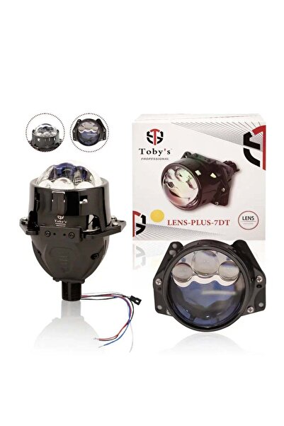 TOBYS Lens Plus-7DT جهاز عرض ثنائي LED مقاس 3 بوصات 160 واط/زوج 6000 كلفن مصباح أمامي للسيارة