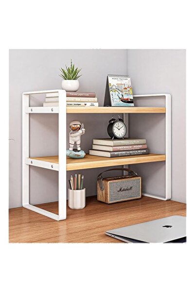 Generic منظم سطح المكتب من ليموس، ورف تخزين مكتبي، وخزانة كتب صغيرة، ومساحة تخزين متعددة الوظائف