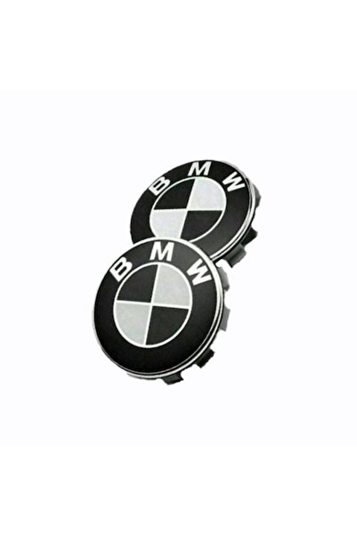 Aftermarket Комплект от 2 капачки за джанти, 68 мм, BMW, черни, за алуминиеви...