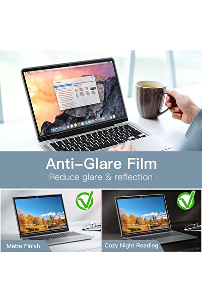 JETech Matte Anti-Glare Anti-Fingerprint Screen Protector for MacBook Pro 13 (2016-2022, M1/M2) & Ma