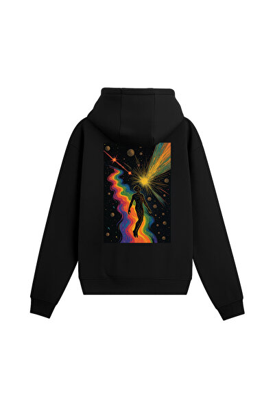 Infire clothing هوديي قصة فضفاضة إنستينكت للجنسين باللون الأسود