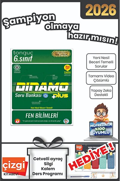 Tonguç Yayınları 6. Sınıf Dinamo Fen Bilimleri Soru Bankası