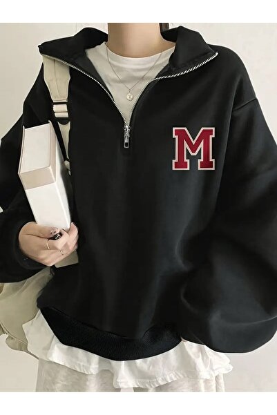 Le Savu Sevunera majica sa polupatentnim zatvaračem M Štampano unisex dugih r...