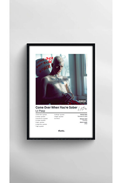 Thetic Lil Peep - Veni când ești în stare de lucru, pt. 1 colecție de albume Poster PREMIUM Spotify!