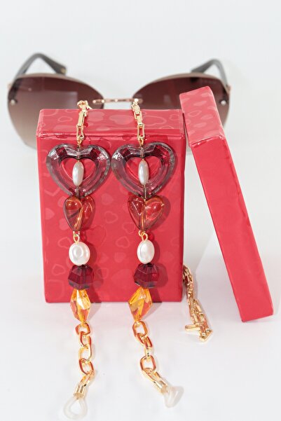 KEEBA Every Look Is with You, Women's Glasses Chain. Gold Color Beaded Glasses Rope Strap Elegance Accessory