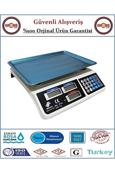 GrossAVM Elektronik Şarjlı Terazi 40 kg