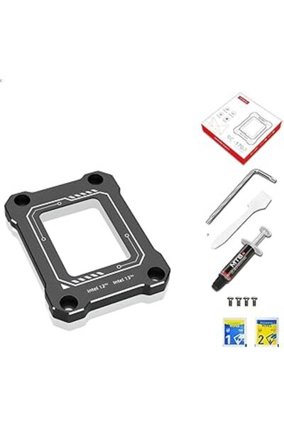 Yelajoy BC1700 LGA1700 CPU Contact Frame – Anti-Bend Bracket for Intel 12/13/14th Gen with MT8 Paste