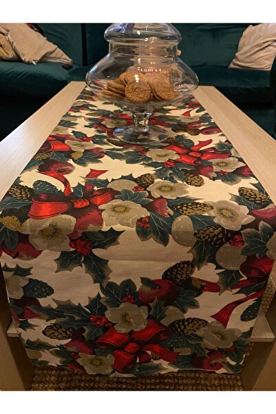 Kotys Design Față de masă cu motive de iarnă, funde și flori