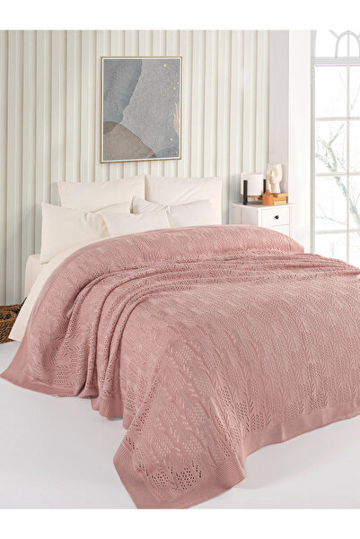 WOOLHOME غطاء سرير تريكو مزدوج مقاس 220×240
