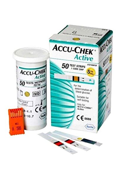 Accutest شرائط اختبار الجلوكوز أكيو تشيك أكتيف - 50 قطعة