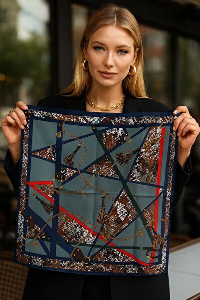 BALIENTE Eșarfă de damă cu model FLR2 50x50 cm