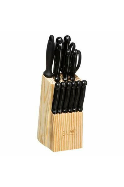 Other Set de 11 cuțite, ascuțitor, foarfece și bloc de lemn