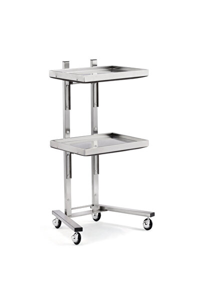 Venalisa 2 Katlı Metal Etejer Güzellik Salonu Tırnak Salonu Tekerlekli Etajer...