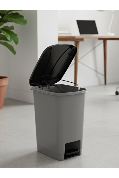 Berina home 10 Litre Pedallı Çöp Kovası – Slim Model, Poşet Sabitleme Aparatl...
