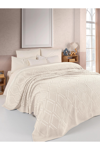 WOOLHOME ÇİFT KİKŞİLİK TRİKO YATAK ÖRTÜSÜ 220X240CM