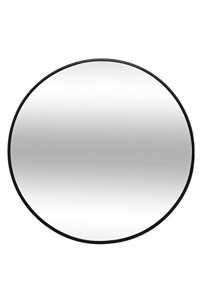 Other ROUND MIRROR Alice 38cm black metal and MDF