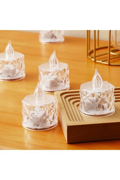 Generic 12 Pack Flameless LED Tea Light Candles, Warm White Flickering Batter...