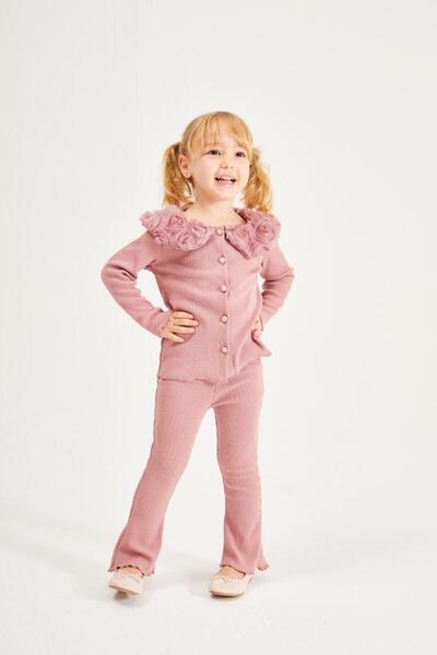 Babyland Gül Yaka Detaylı Takım