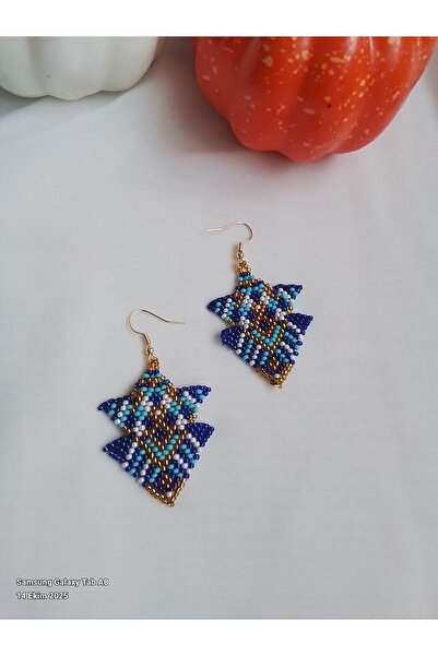 İPAR AKSESUAR Handmade Earrings with Sand Beads
