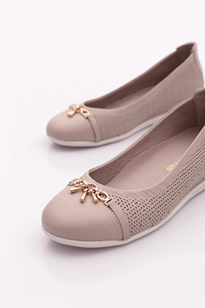 Mammamia D25Ya-7115 Women's Leather Ballerinas