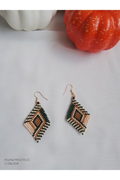 İPAR AKSESUAR Handmade Earrings with Sand Beads