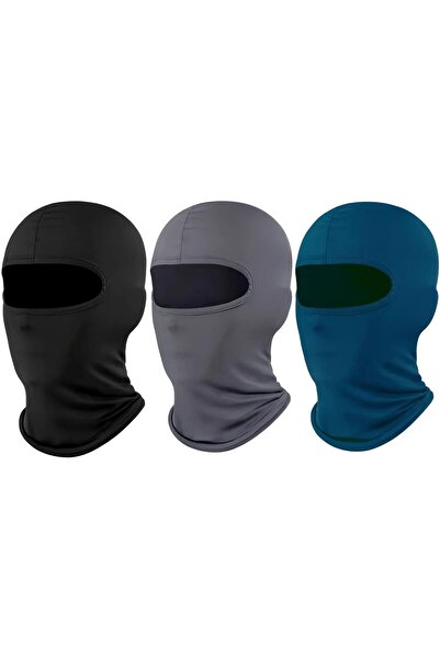 SARAOONT ™ طقم أقنعة وجه كاملة صيفية مكون من 3 قطع: قناع من حرير الجليدي للحم...