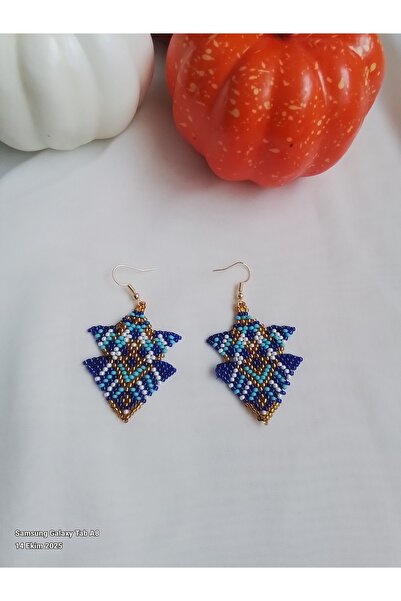 İPAR AKSESUAR Handmade Earrings with Sand Beads