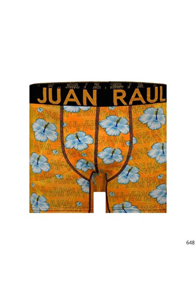 CANMODA Помаранчеві боксери з синім квітковим візерунком - DB275
