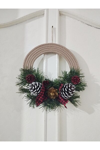 bayram taşcıoğlu home desing Pine Cone Garland Christmas New Year Gift Door Wall Decoration