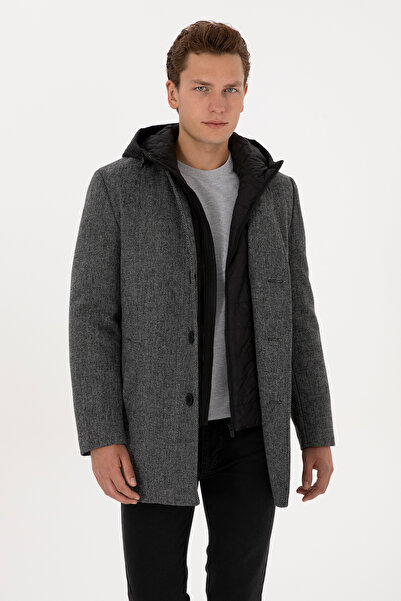 U.S. Polo Assn. Men's Gray Cashmere Coat 50310341-Vr024