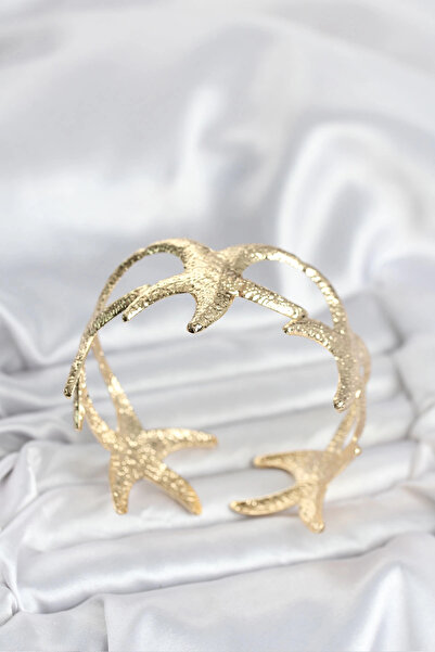 Clariss Brass Gold Color Starfish Model Women's Bracelet