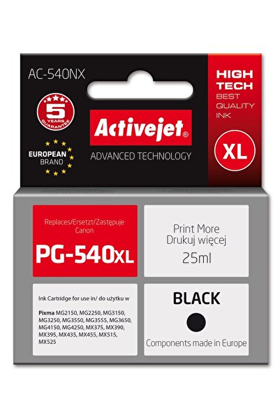 Canon Cerneală neagră Activejet AC-540NX PG-540XL 25ml