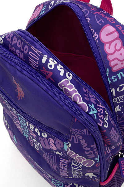 U.S. Polo Assn. Girl's Purple School Bag 50315135-Vr038