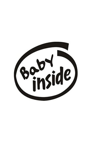 Oracal Autocolant Bebeluș Înăuntru, negru, 15cm