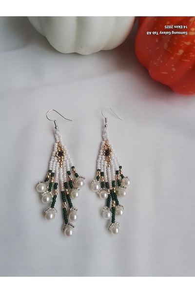 İPAR AKSESUAR Handmade Earrings with Sand Beads