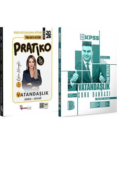 Benim Hocam Yayınları Vatandaşlık Pratiko Soru Cevap Çalışma Kitabı - 2026 KP...