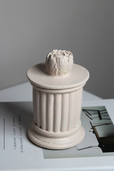 The Craft Thor Κουτί από σκυρόδεμα με καπάκι |   Χειροποίητος διακοσμητικός οργανωτής σε σχήμα στήλης