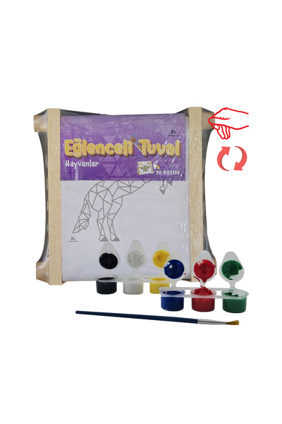 Science Line EĞLENCELİ TUVAL ÇEVİRMELİ 10 RESİMLİ HAYVANLAR