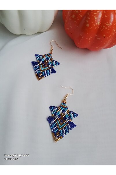 İPAR AKSESUAR Handmade Earrings with Sand Beads
